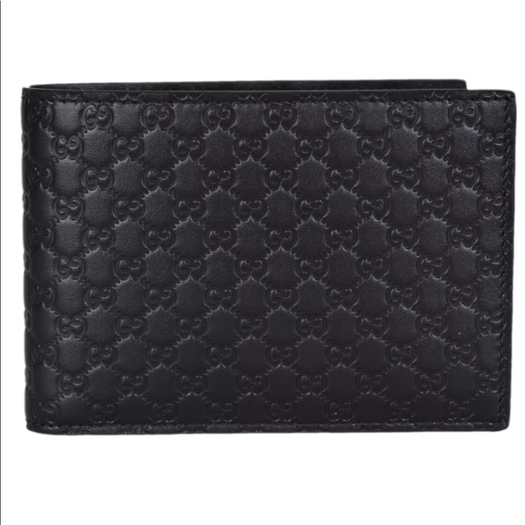 Gucci Other - 🆕Auth Gucci Wallet Black Leather Microguccissima